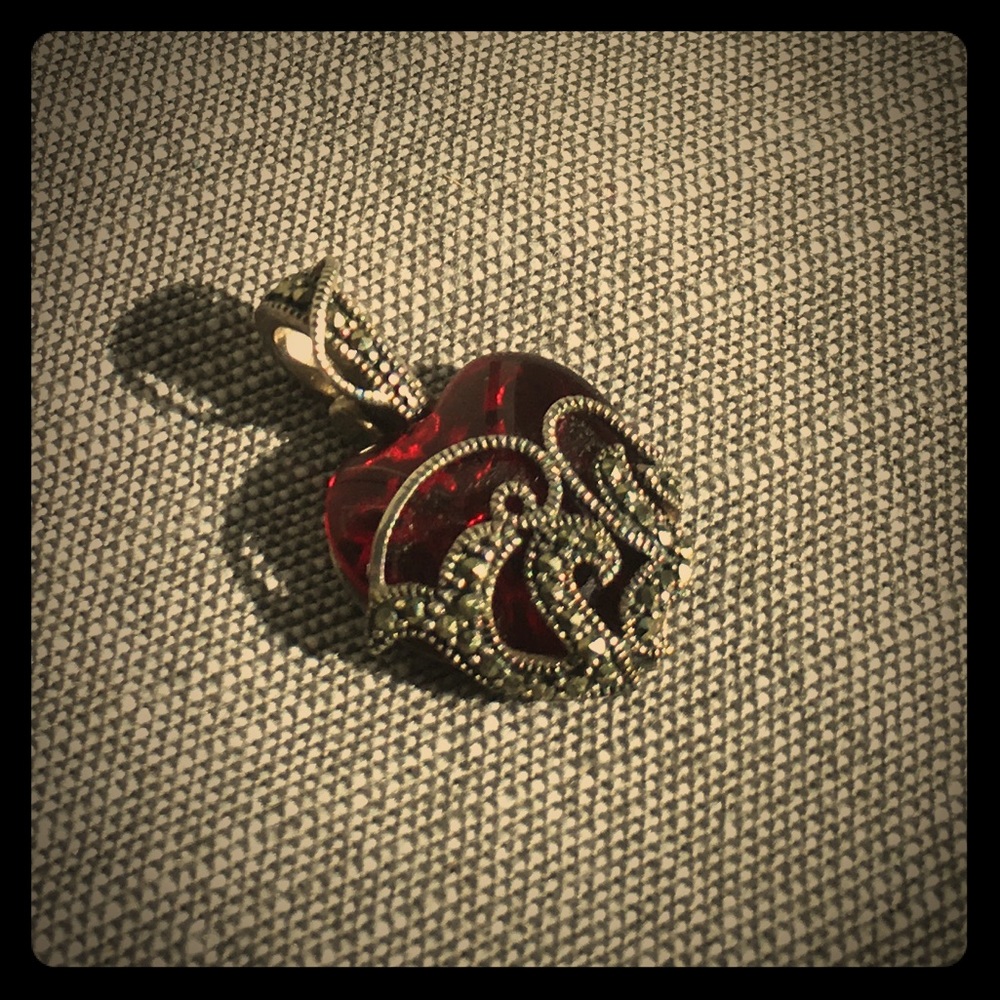 sterling silver heart pendant